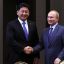 Рукопожатие с Премьер-министром Монголии