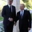 Приветствие Путина и Вучича