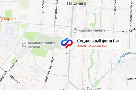 Социальный фонд России Параньга Республика Марий Эл