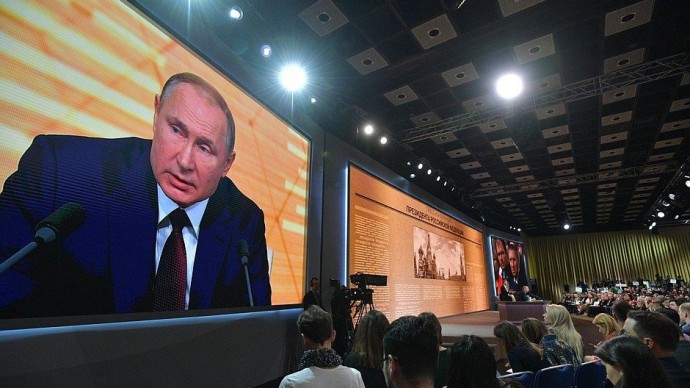Видео большой пресс-конференции Владимира Путина 19 декабря 2019 года
