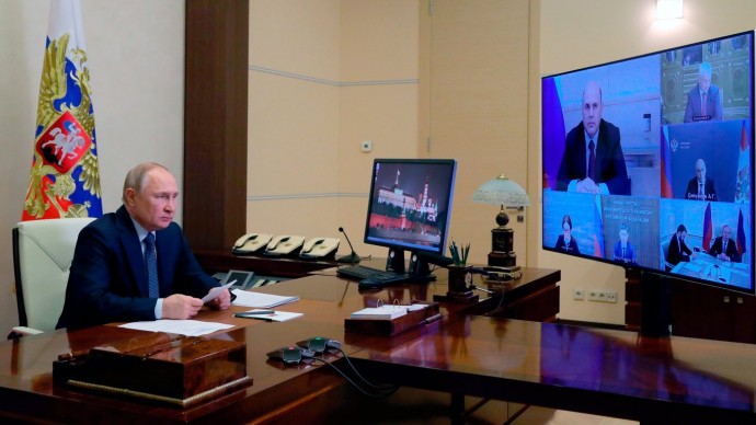 Видео выступления Путина на совещании по экономическим вопросам 18 апреля 2022 года