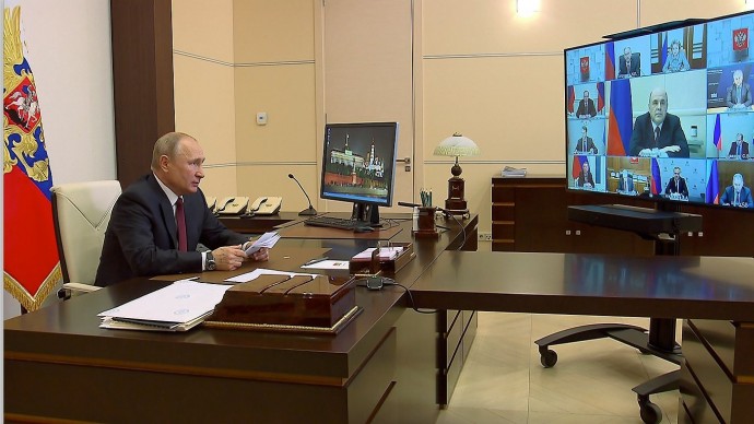 Видео совещания Путина с постоянными членами Совета Безопасности 4 июня 2020 года