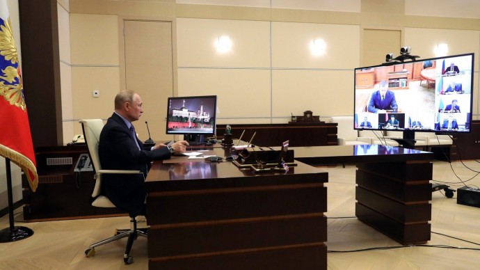 Видео совещания Путина с полномочными представителями Президента 30 марта 2020 года