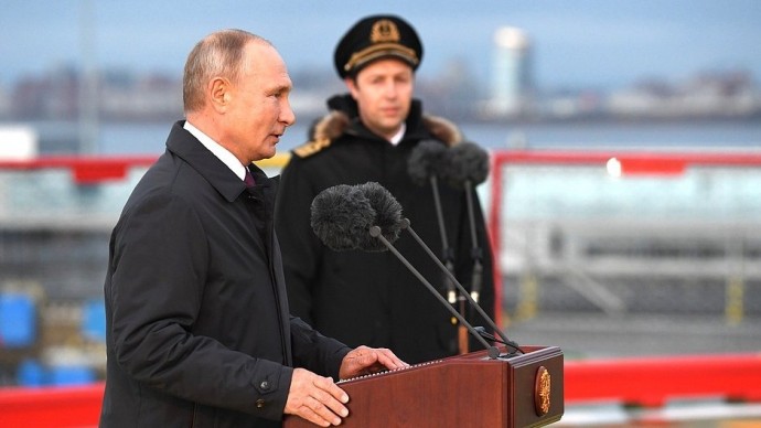 Видео с Владимиром Путиным на ледоколе «Виктор Черномырдин» 3 ноября 2020 года