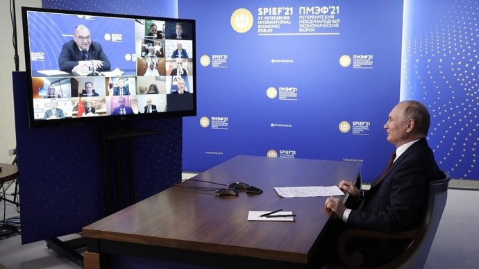 Видео встречи Путина с руководителями международных информагентств 4 июня 2021 года