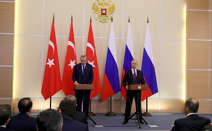 Видео: заявления для прессы Путина и Эрдогана