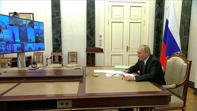 Видео со встречи Путина с лауреатами премий Президента 25 марта 2021 года