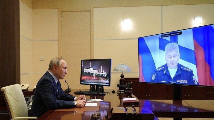 Видео: доклад главкома ВМФ Николая Евменова Президенту РФ 26 марта 2021 года