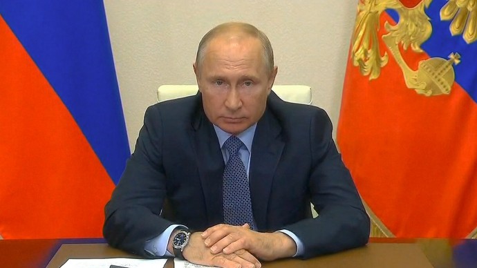 Видео совещания Путина с представителями отраслей экономики, столкнувшимися с последствиями распрост