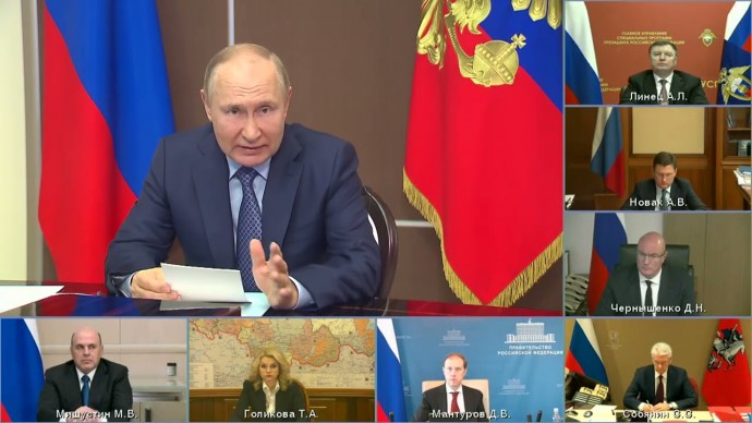 Видео с совещания с членами Координационного совета при Правительстве по обеспечению потребностей ВС РФ 2 ноября 2022 года
