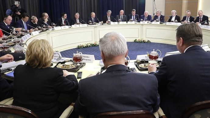 Видео встречи Путина с представителями деловых кругов Германии 6 декабря 2019 года
