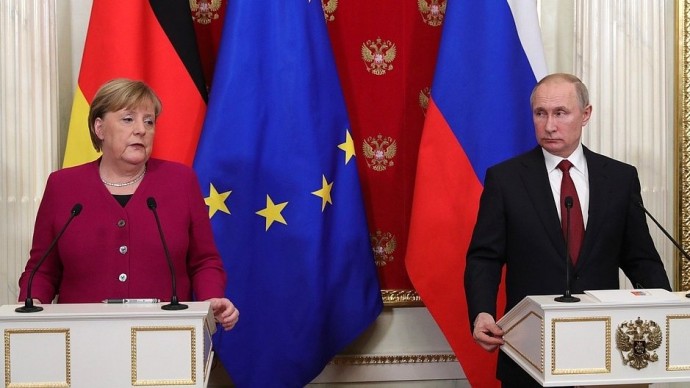 Видео пресс-конференции Путина и Меркель 11 января 2020 года