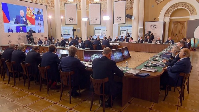 Видео: Путин на заседании Русского географического общества 14 апреля 2021 года