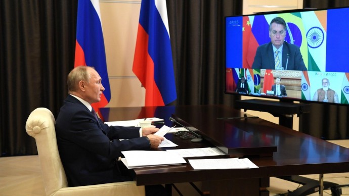 Видео выступления Владимира Путина на Саммите БРИКС 17 ноября 2020 года