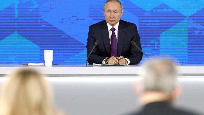 Видео большой пресс-конференции Владимира Путина 23 декабря 2021 года
