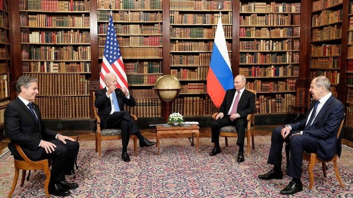 Видео российско-американских переговоров 16 июня 2021 года