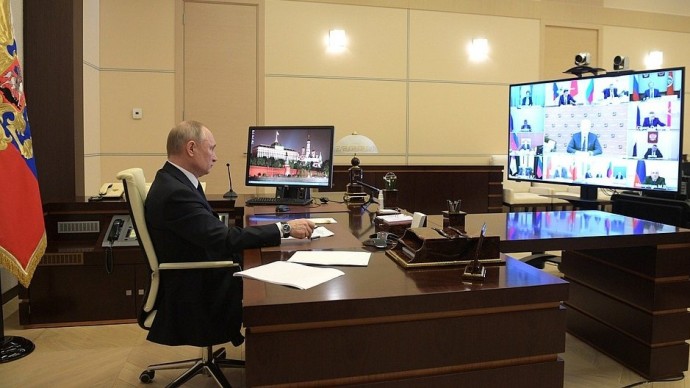 Видео совещания Владимира Путина с главами регионов 8 апреля 2020 года